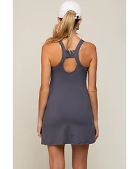 Pinkblush Maternity Grey Tennis Racerback Romper Dress