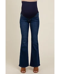 Pinkblush Maternity Navy Blue Flare Leg Jeans