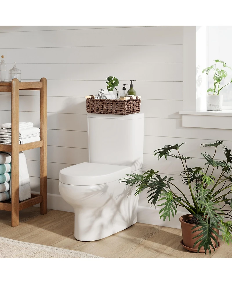 Woven Storage Baskets with Wooden Handles, Set of 4