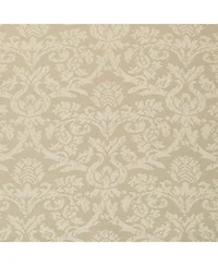 Kate Aurora Jacquard Damask Curtains With An Attached Austrian Valance & Tiebacks - 84 in. Long - Tan