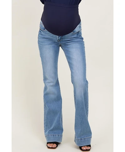 Pinkblush Maternity Medium High Rise Flare Jeans