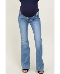 Pinkblush Maternity Medium High Rise Flare Jeans