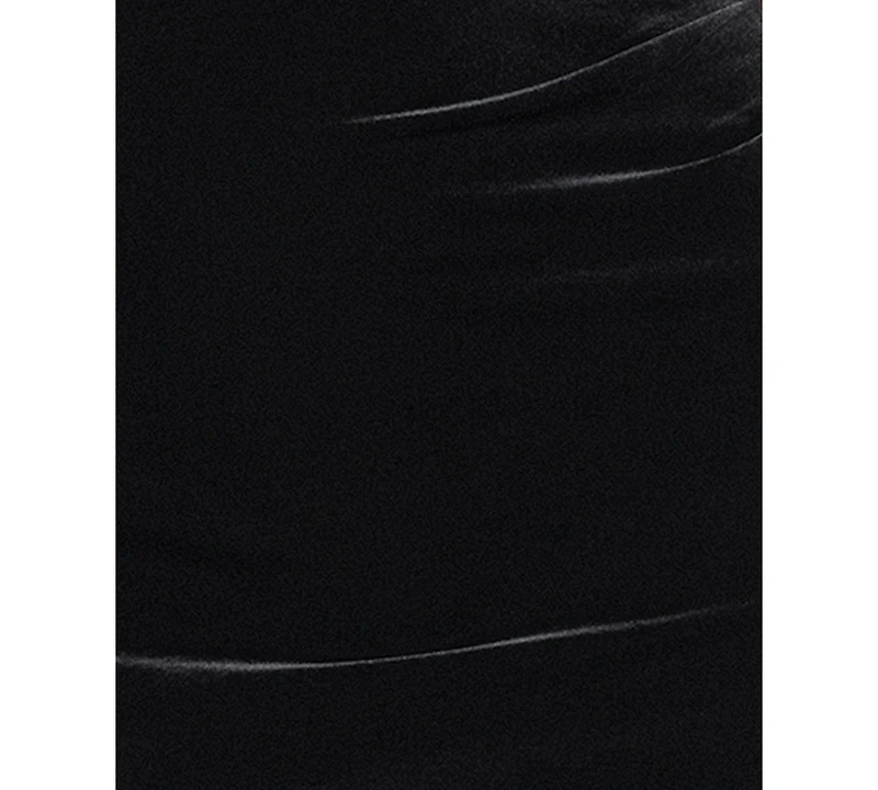 Xscape Women's Boat Neck Velvet Ballgown Dress