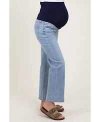Pinkblush Maternity Blue Straight Leg Ankle Jeans