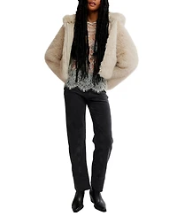 Free People Louder Please Fur Jacket