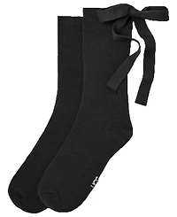Ugg Women's Serenella Novelty Bow Ribbed Crew Socks