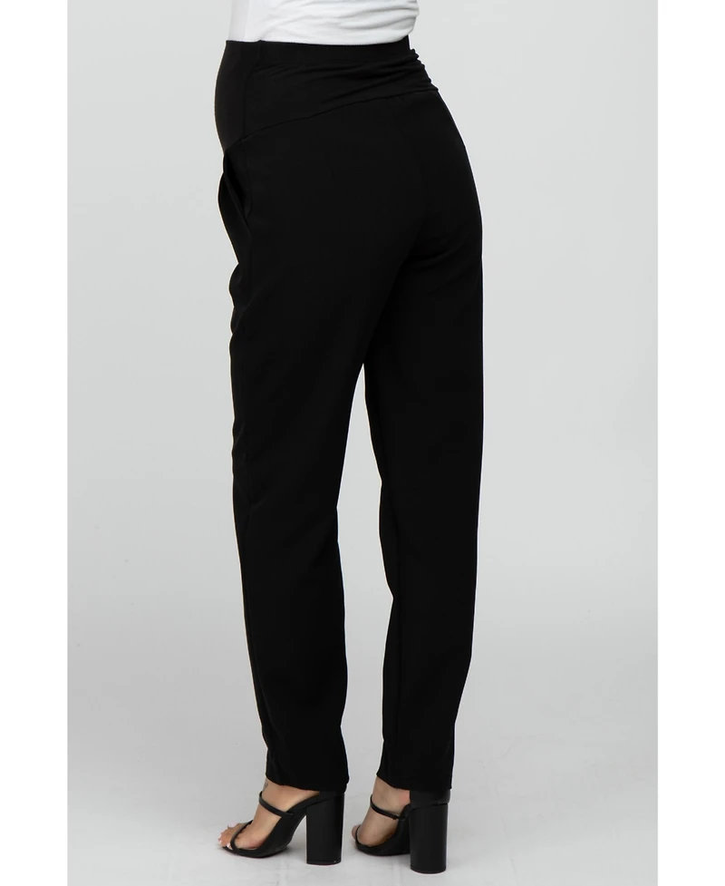 Pinkblush Maternity Navy Blue Pleated Relax Fit Pants