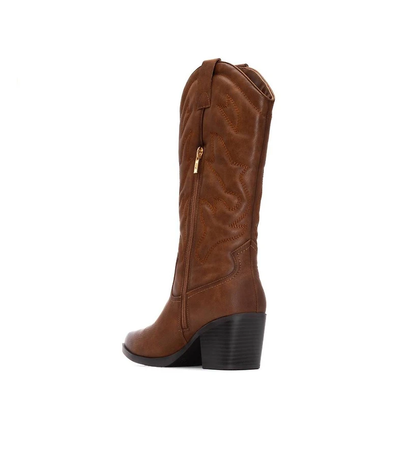 Women's Embroidered Italian Western Boots By Xti