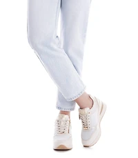 Xti Women's Side Zipper Wedge Sneakers By