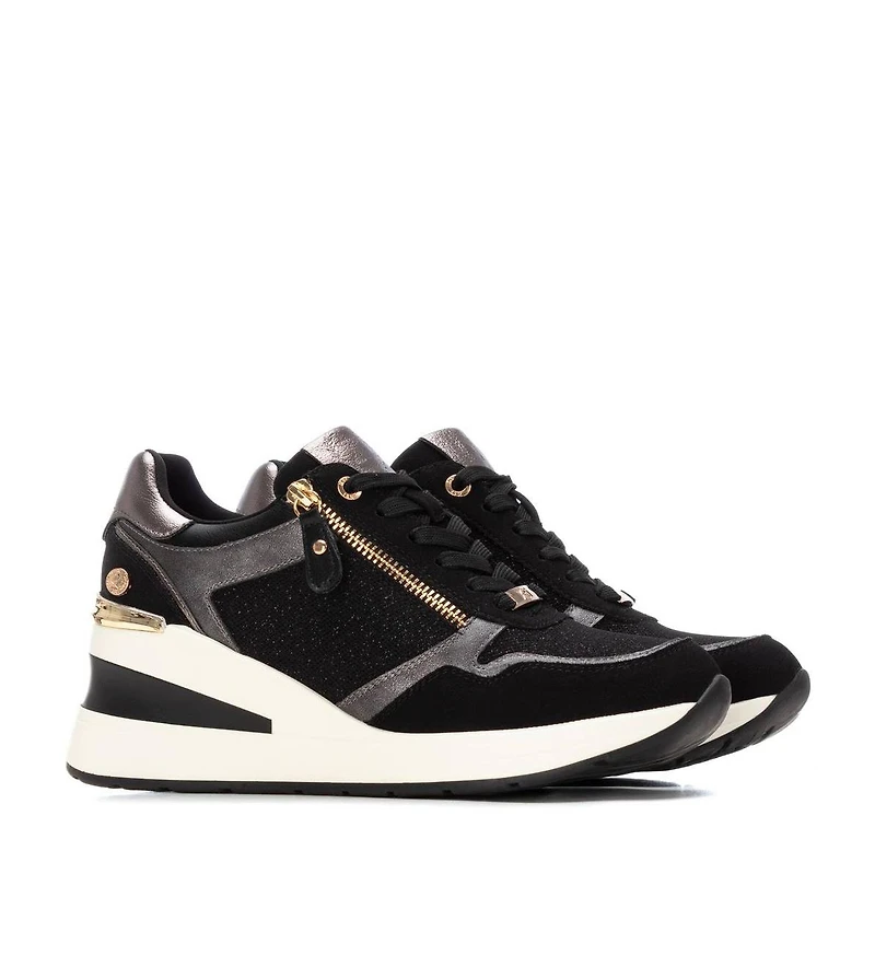 Xti Women's Side Zipper Wedge Sneakers By