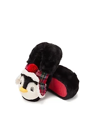 Dearfoams Girls Emery Critter Closed Back Animal Slipper
