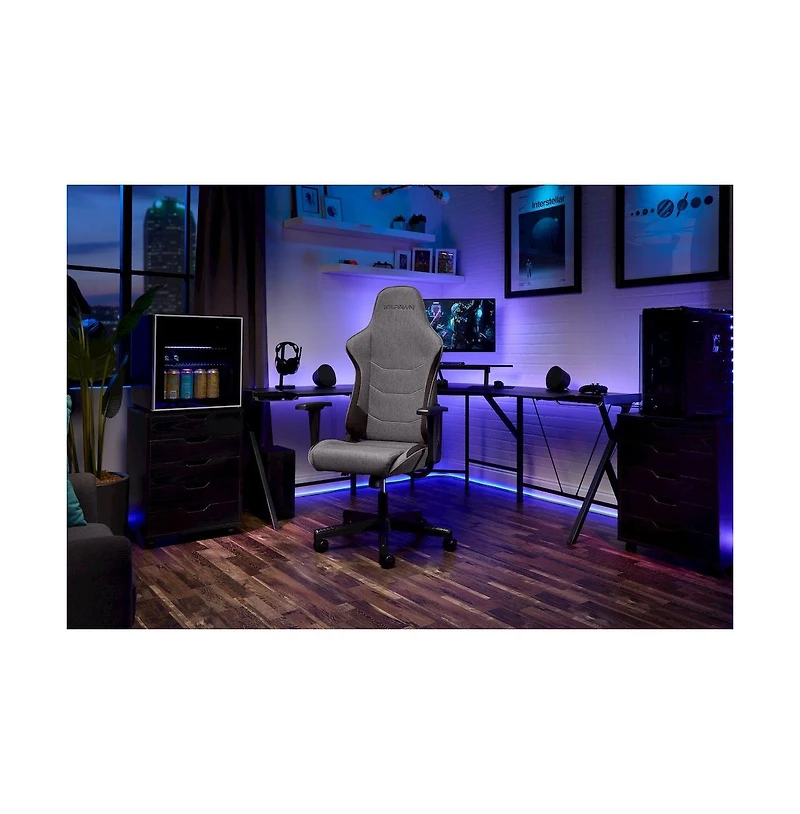 Respawn Racing Style High Back Pc Computer Desk Office Chair - Grey Fabric