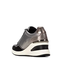 Women's Side Zipper Wedge Sneakers By Xti