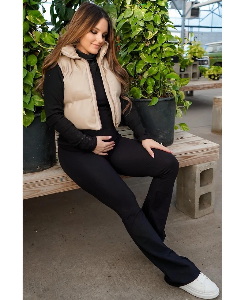 Pinkblush Maternity Black Flared Leggings
