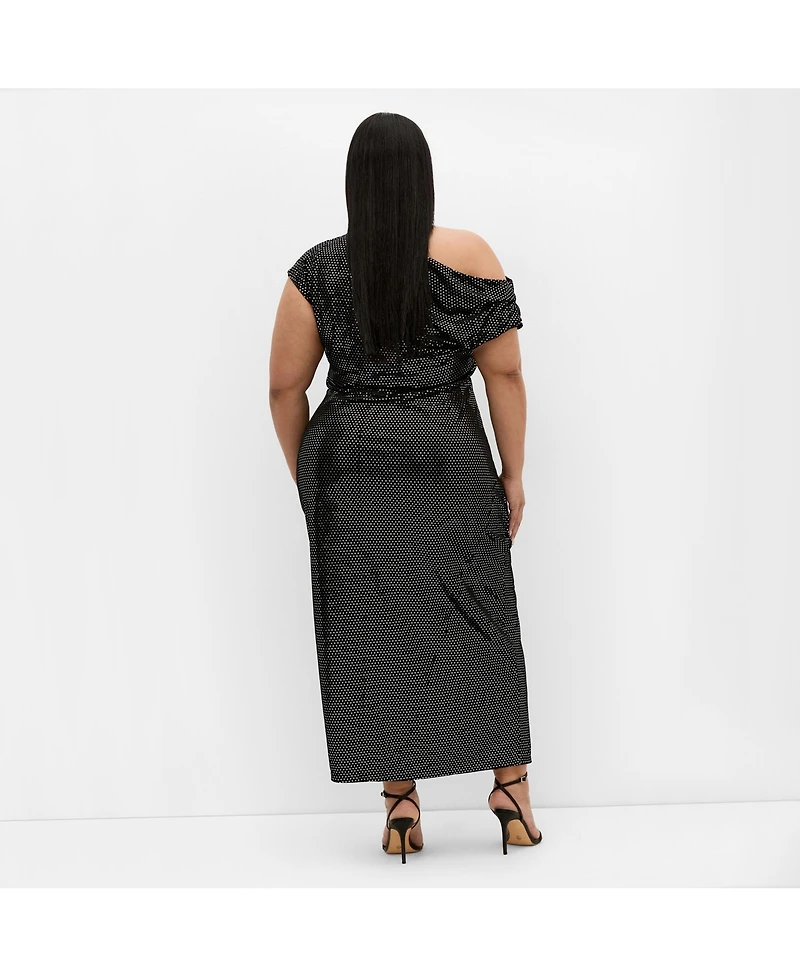 City Chic Women's Shimmy Midi Dress