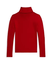 Polo Ralph Lauren Girls 7-16 Ribbed Cotton-Blend Turtleneck