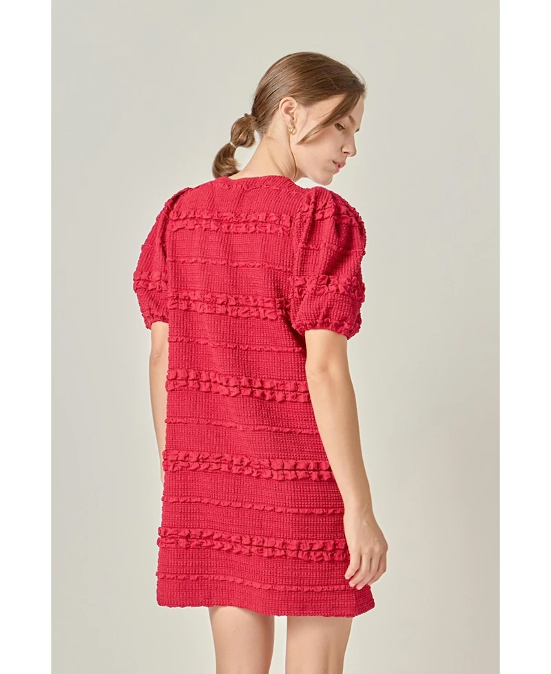 English Factory Women's Smocked Mini Dress