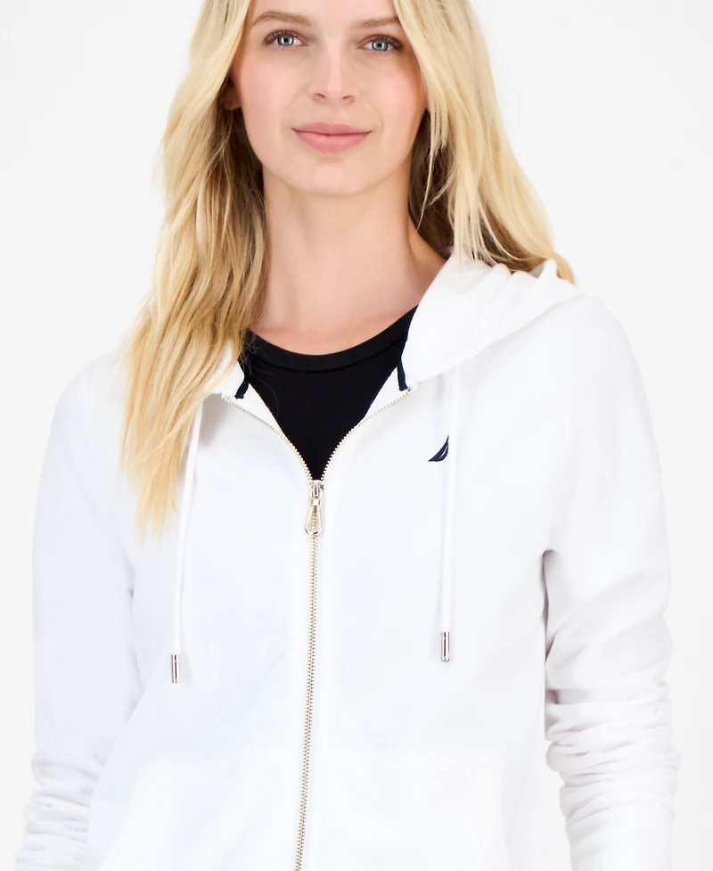 Nautica Jeans Women's Solid Zip-Front Hoodie, Online Only