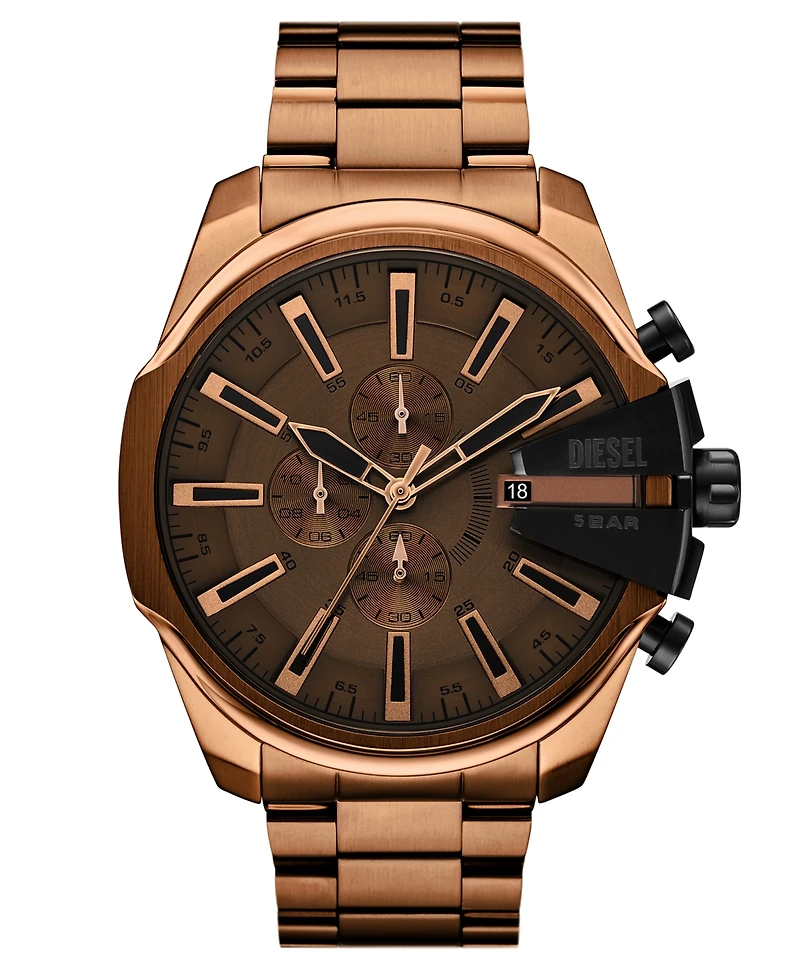 Diesel Men's Mega Chief Slim Quartz Chronograph Stainless Steel Watch