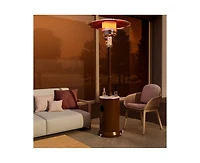 Pamapic 48000 Btu Stainless Steel Propane Standing Patio Heater