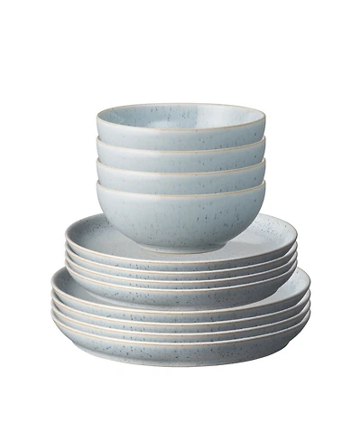 Denby Studio Pebble 12-Pc. Dinnerware Set, Service for 4