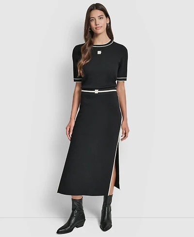 Dkny Jeans Women's Color Block Maxi Skirt