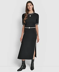 Dkny Jeans Women's Color Block Maxi Skirt