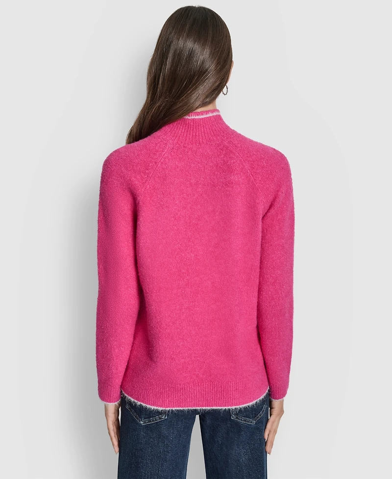 Dkny Jeans Women's Tinsel Logo Detail Sweater