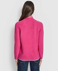 Dkny Jeans Women's Tinsel Logo Detail Sweater