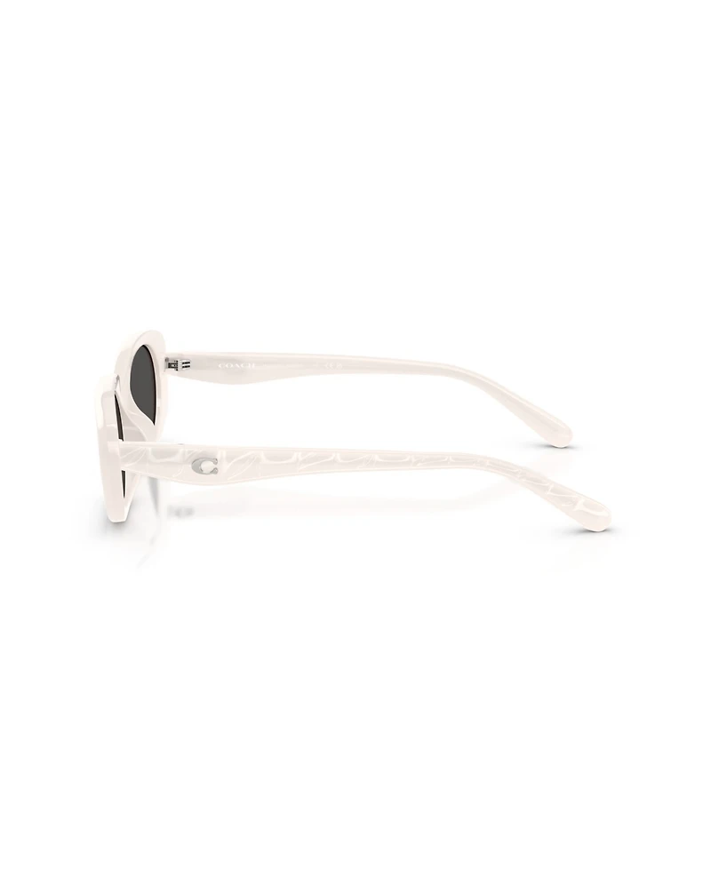Coach Women's Oval Sunglasses, CBY84 HC8443D