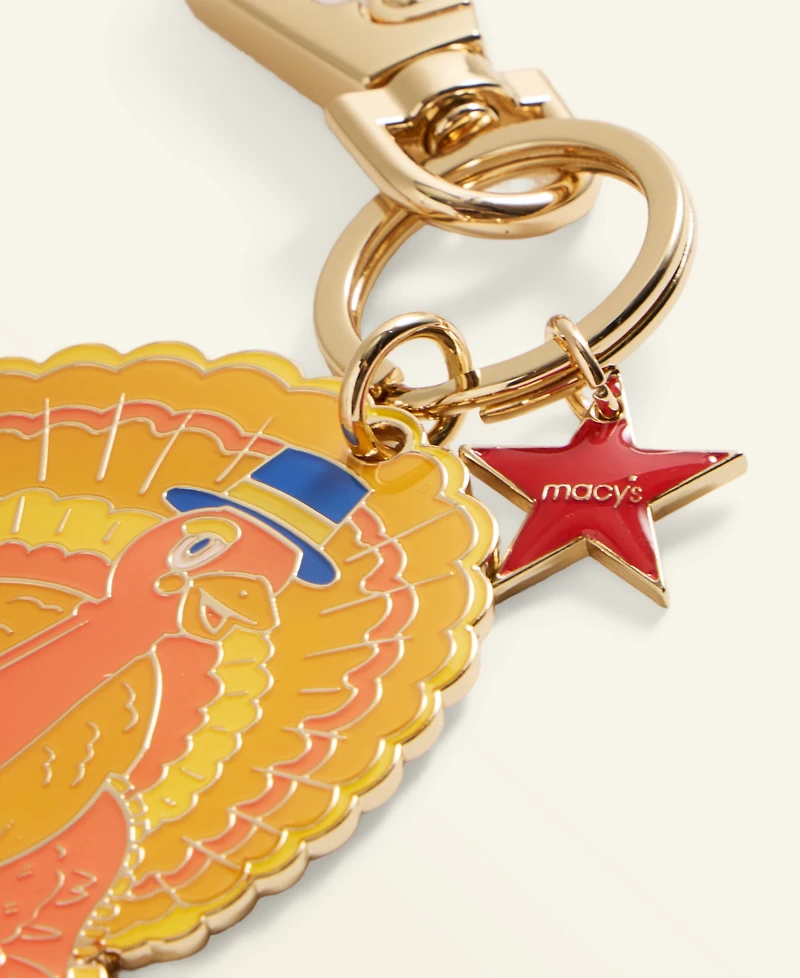 Macy's Thanksgiving Day Parade Enamel Turkey Bag Charm, Macy's Exclusive