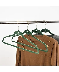 Trio Essentials 30PK Heavy Duty Velvet Hangers with Cascade Hook