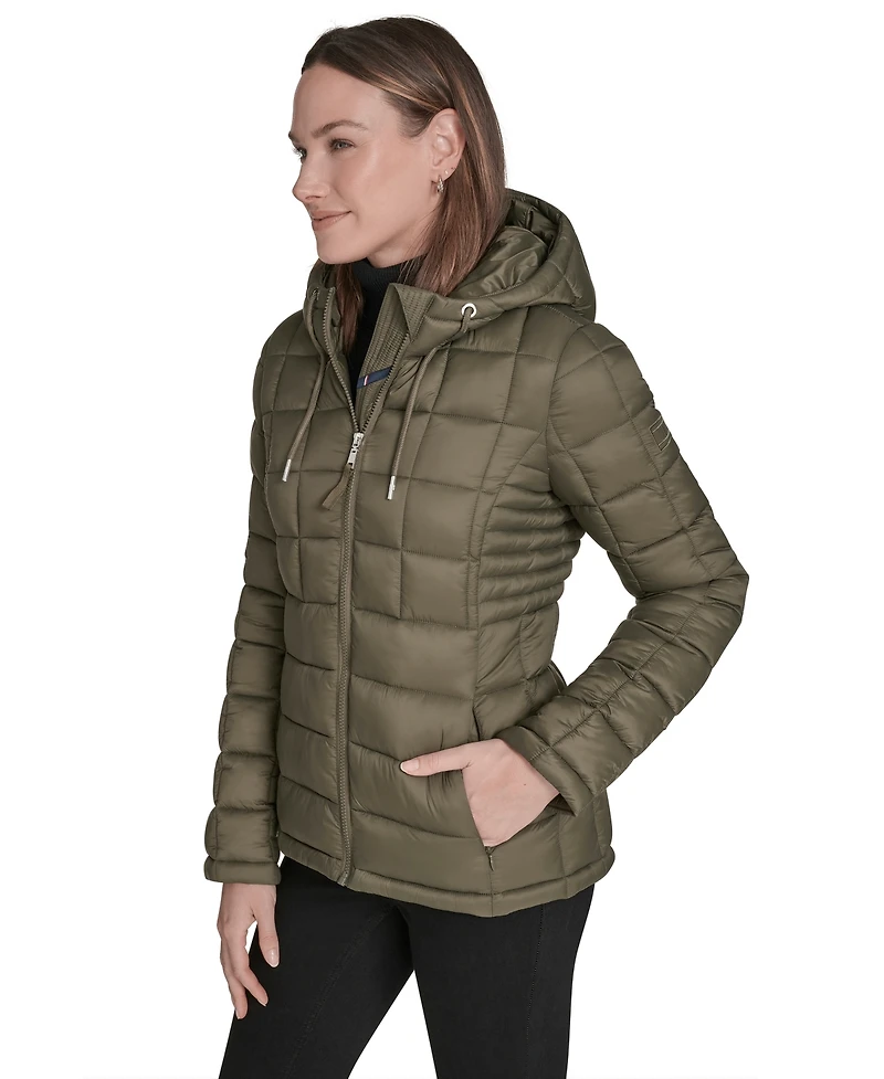 Tommy Hilfiger Women's Packable Hooded Puffer Jacket