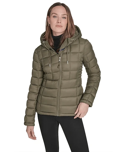 Tommy Hilfiger Women's Packable Hooded Puffer Jacket