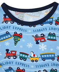Max & Olivia Baby and Toddler Boys Snug Fit Holiday 3-Piece Pajama Set