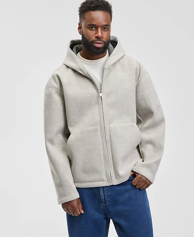 Mode of One Men's Relaxed Fit Long Sleeve Zip-Front Hoodie, Macy's Exclusive