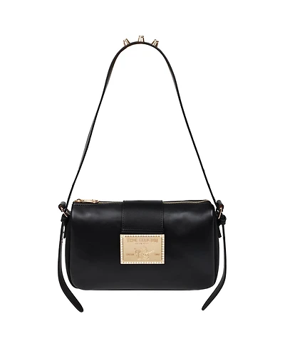 True Religion East West Shoulder Bag with Belt Buckle Tab