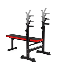 BalanceFrom Fitness Multifunctional Adjustable Workout Station with Squat Rack