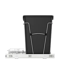 Rev-a-Shelf Pullout Trash Can 35 qt. for Kitchen Cabinets, Black, Rv-12KD-18C S