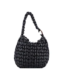 Pre-Owned Chloe Large Wooden C Hobo Woven Leather