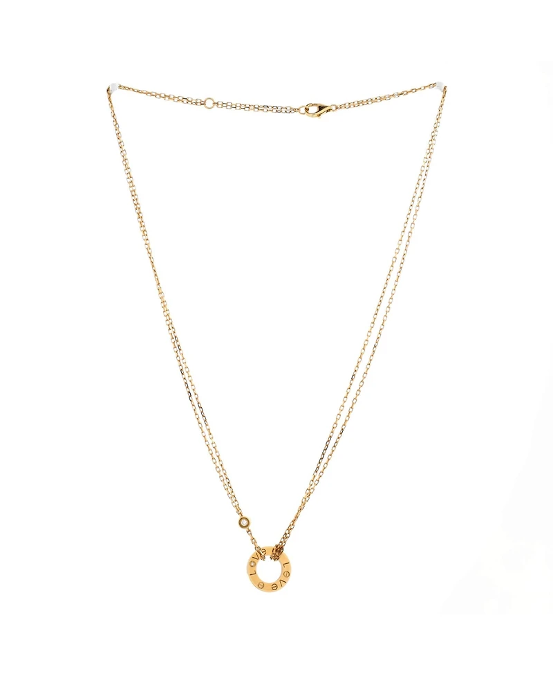 Pre-Owned Cartier 2 Diamonds Love Pendant Necklace