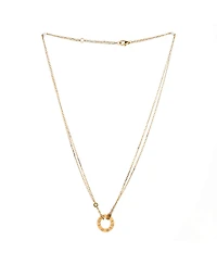 Pre-Owned Cartier 2 Diamonds Love Pendant Necklace
