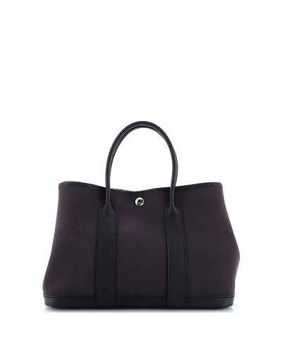 Pre-Owned Hermes 30 Garden Party Tote Toile and Leather