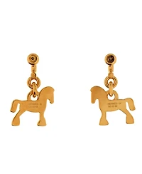 Pre-Owned HERMES Cheval Huggie Earrings