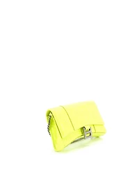 Pre-Owned Balenciaga Hourglass Chain Wallet Embossed Leather