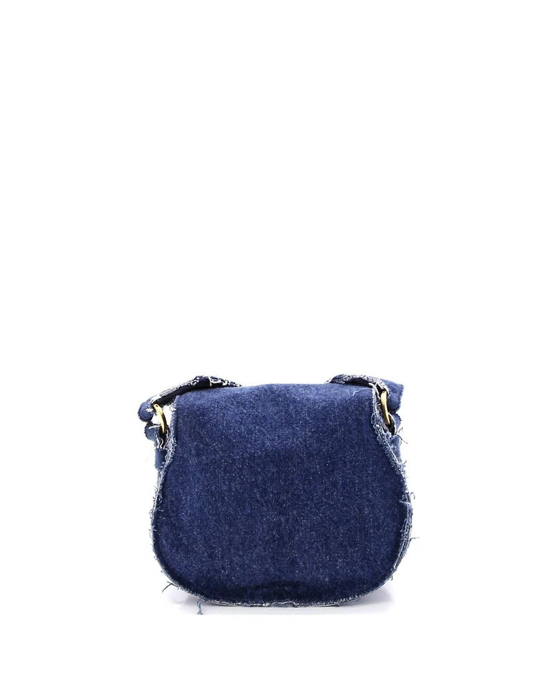 Pre-Owned Chloe Small Marcie Crossbody Bag Denim