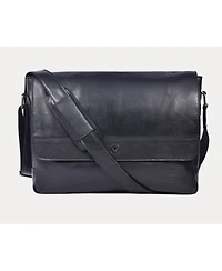 Vintage Brown Genuine Leather Messenger Bag Laptop Briefcase Satchel Crossbody Shoulder Bag for Men Women – Office, Travel & Everyday Use