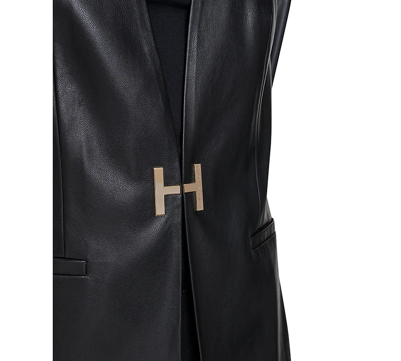 Halston Women's Closure Topper Long Sleeves Jacket