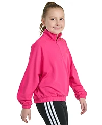 adidas Girls 8-16 Mock Neck Quarter Zip Training Sweatshirt