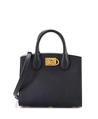 Pre-Owned Salvatore Ferragamo Small Studio Top Handle Box Bag Leather